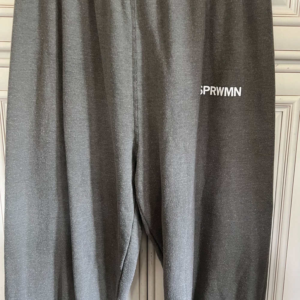 SPRWMN GRAY SWEATPANTS SZ S
